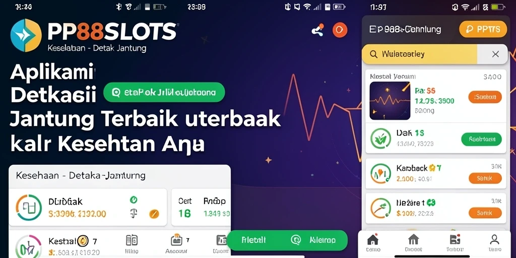 Antarmuka pengguna PP88SLOTS yang intuitif dan informatif untuk detak jantung.