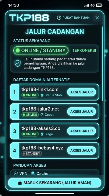 Tampilan link alternatif tkp188